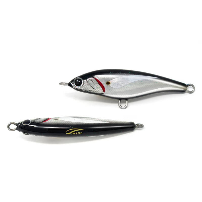 Load image into Gallery viewer, Jack Fin Pelagus Sinking Stickbait Lure-Lure - Poppers, Stickbaits &amp; Pencils-Jack Fin-Black-90S-Fishing Station
