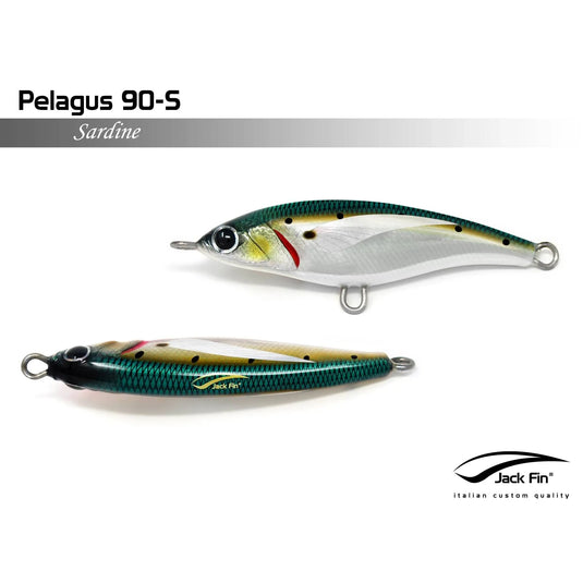 Jack Fin Pelagus Sinking Stickbait Lure-Lure - Poppers, Stickbaits & Pencils-Jack Fin-Sardine-90S-Fishing Station