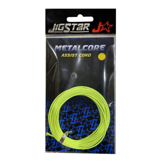 Jigstar Metalcore Assist Cord-Line - Assist Cord-JigStar-Chartreuse-200lb-Fishing Station