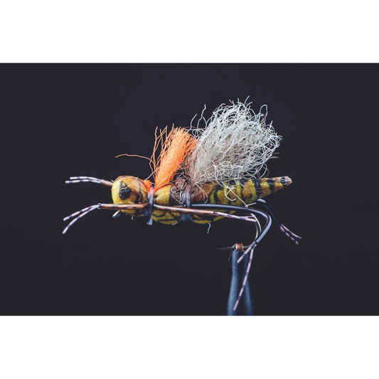 KKs Henneberry Hopper Yellow Freshwater Fly-Lure - Freshwater Fly-Manic Tackle Project-#12-Fishing Station