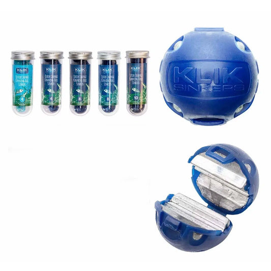 Klik Sinker-Terminal Tackle - Sinkers-Klik Sinkers-Blue-#4 Lite (10pc)-Fishing Station