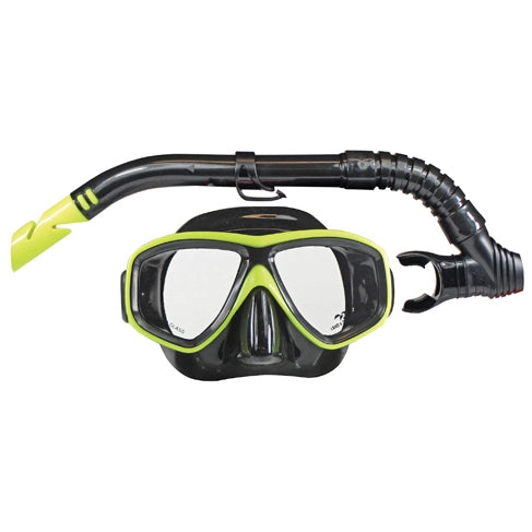 Land & Sea Clearwater Black Silicone Mask & Snorkel Set-Snorkelling & Spearfishing-Land & Sea-Black-Fishing Station