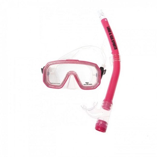 Land & Sea Kakadu Junior Silicone Snorkel-Snorkelling & Spearfishing-Land & Sea-Pink-Fishing Station