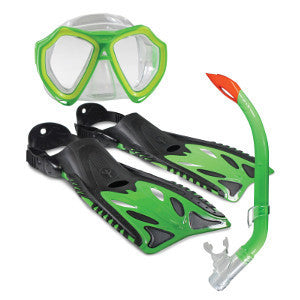 Land & Sea Nipper Snorkel Set-Snorkelling & Spearfishing-Land & Sea-Lime-Fishing Station