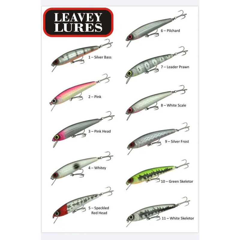 Load image into Gallery viewer, Leavey Lures Jew Hardbody Lure-Lure - Hardbody-Leavey Lures-Silver Bass-Size 160-Fishing Station
