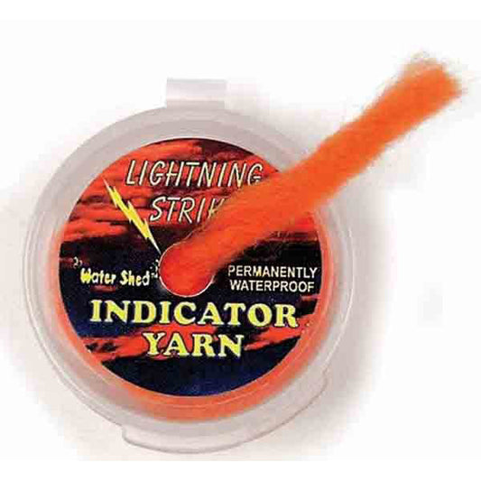 Lightening Strike Fluorescent Bio Indicator Yarn-Fly Fishing - Fly Indicators-Lightning Strike-Fl Orange-Fishing Station