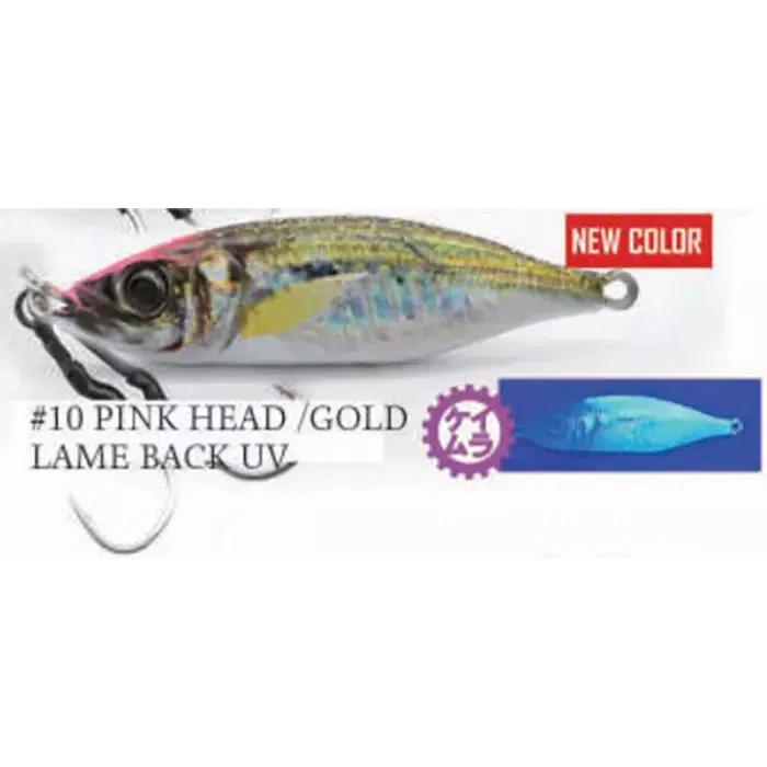 Little Jack Metal Adict Type 06 Jig-Lure - Jig-Little Jack-30g-10 Pink Heart Gold Lame Black-Fishing Station