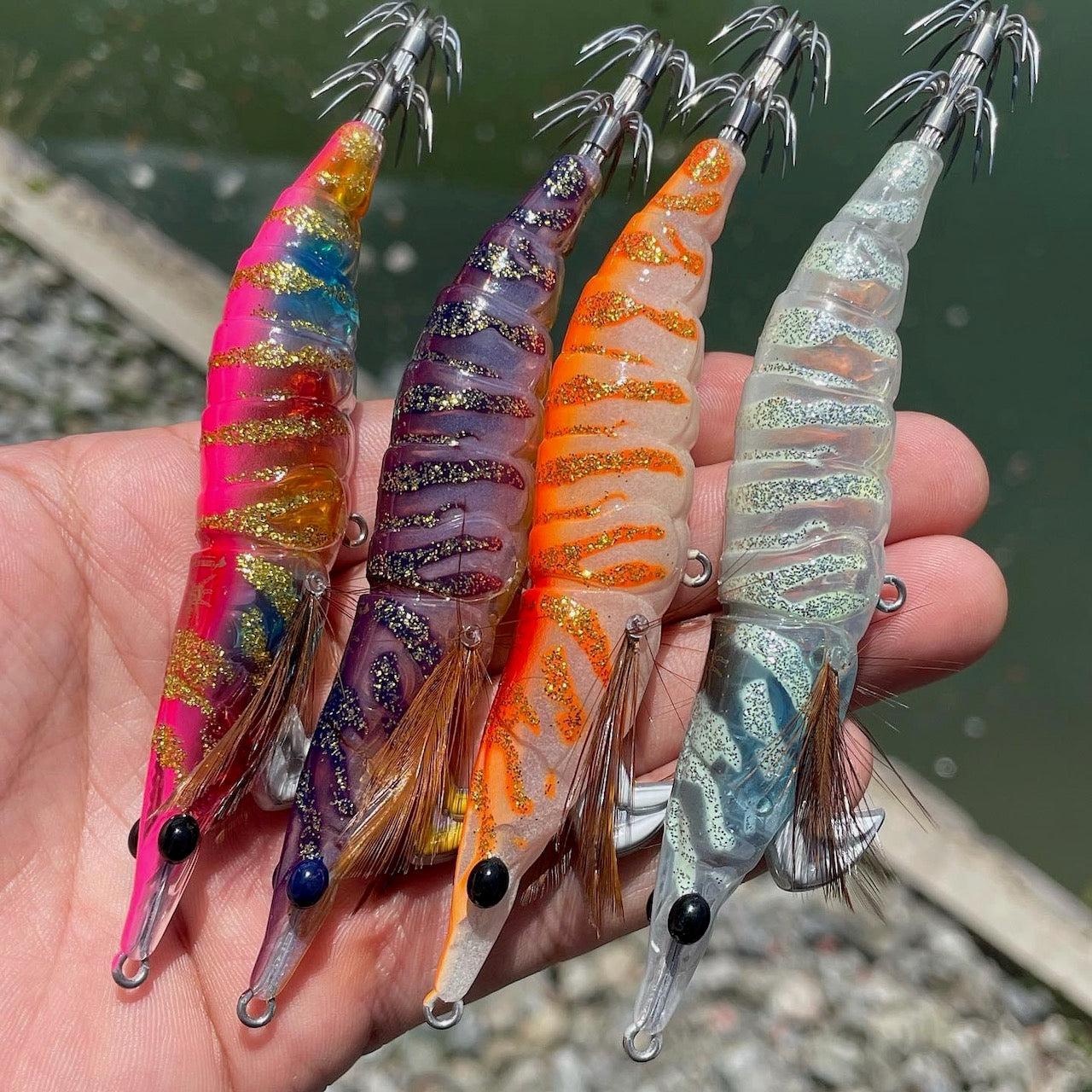 Little Jack Onliest Squid Jig-Lure - Squid Jigs-Little Jack-Size 3.0-#01 Suji-Prawn-Fishing Station