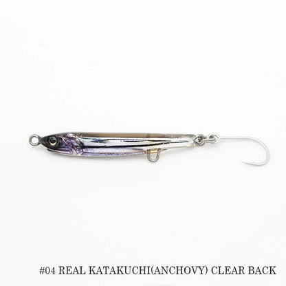 Little Jack Amezaiku-Lure - Metal-Little Jack-35mm-#04 Real Katakuchi (Anchovy) Clear Black-Fishing Station