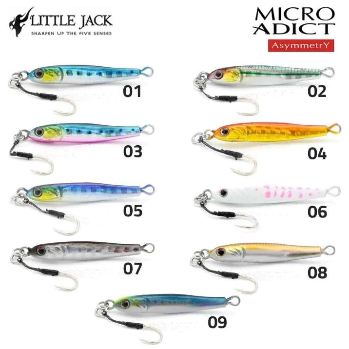 Little Jack Micro Adict Asymmetry Jig 3g-Lure - Jig-Little Jack-#01 Maiwashi-Fishing Station
