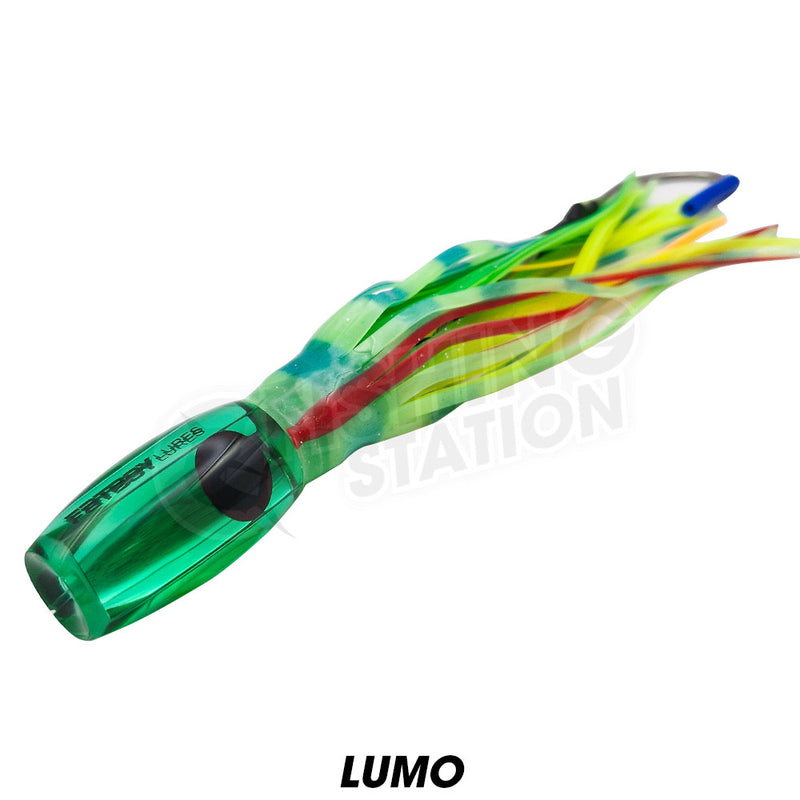 Load image into Gallery viewer, Fatboy Lures 6&quot; Viper with Custom Single Hook Rig Skirted Trolling Lure
