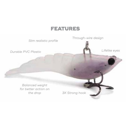 MMD Soft Prawn Vibe 70mm-Lure - Soft Plastic-MMD Fishing-Pearl-Fishing Station