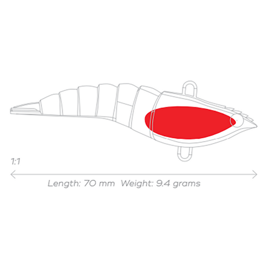 MMD Soft Prawn Vibe 70mm-Lure - Soft Plastic-MMD Fishing-Pearl-Fishing Station