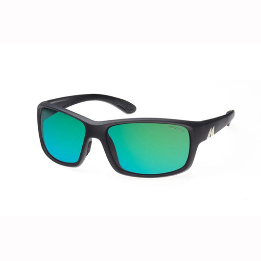 Mako Polarised Sunglasses - Edge-Sunglasses-Mako-Mt Blk Glass Rose Green Mirror (9604-M01-G2H5)-Fishing Station