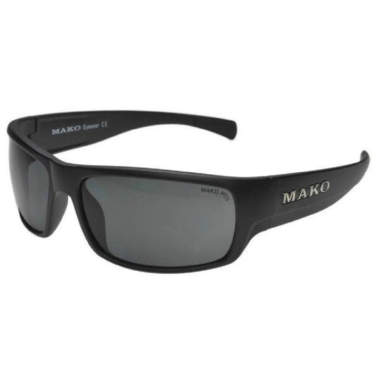 Mako Polarised Sunglasses - Escape XL-Sunglasses-Mako-Mt Blk Polycarbonate Grey (9603-M01-P0S)-Fishing Station
