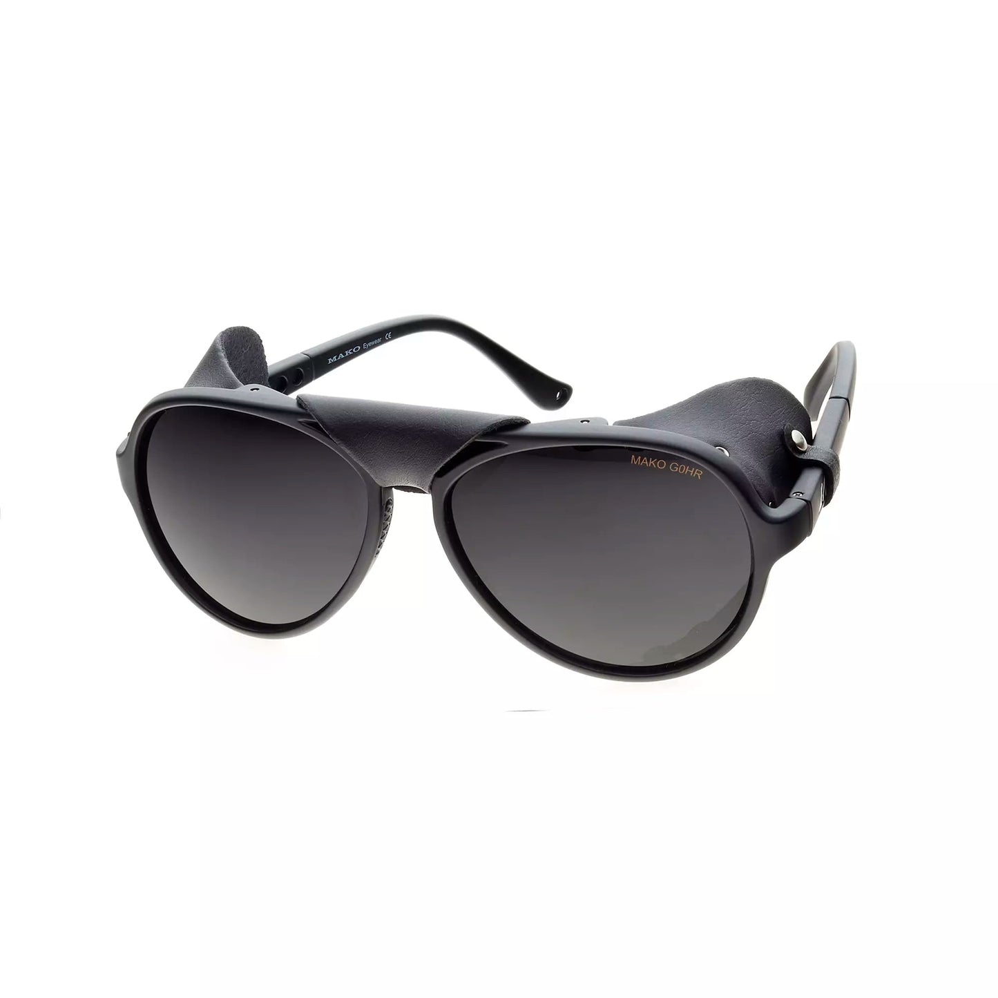 Mako Polarised Sunglasses - Explorer II-Sunglasses-Mako-9608 M01G0HR (Matt Blk Glass HDIR Grey)-Fishing Station