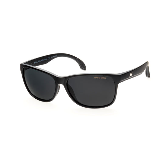 Mako Polarised Sunglasses - Mistral-Sunglasses-Mako-Mt Blk Glass HDIR Grey (9609 M01G0HR)-Fishing Station