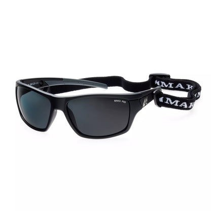 Mako Polarised Sunglasses - Nemesis-Sunglasses-Mako-Black/Grey Grey PC (9612 M09P0S)-Fishing Station