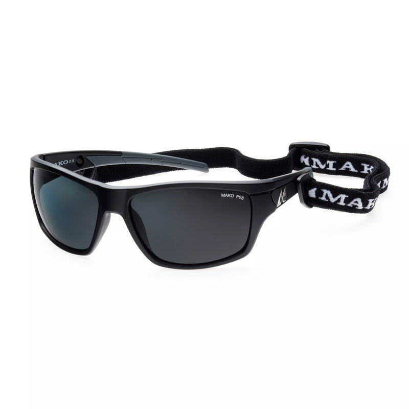 Load image into Gallery viewer, Mako Polarised Sunglasses - Nemesis-Sunglasses-Mako-Black/Grey Grey PC (9612 M09P0S)-Fishing Station
