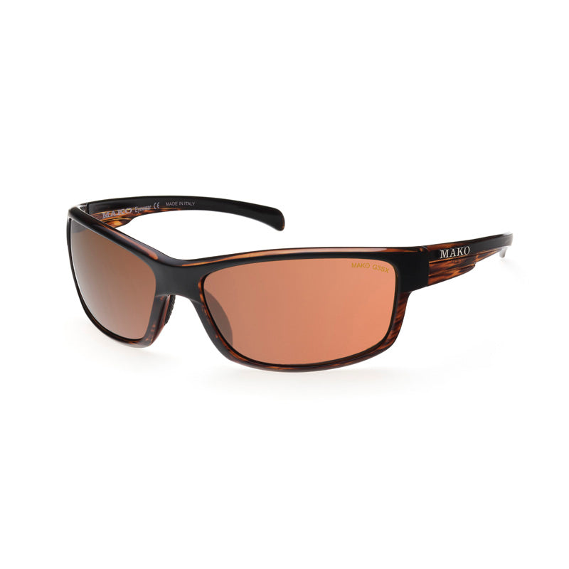 Mako Polarised Sunglasses - Shadow-Sunglasses-Mako-Brn Tort Glass Copper Photo (9585-M12-G3SX)-Fishing Station