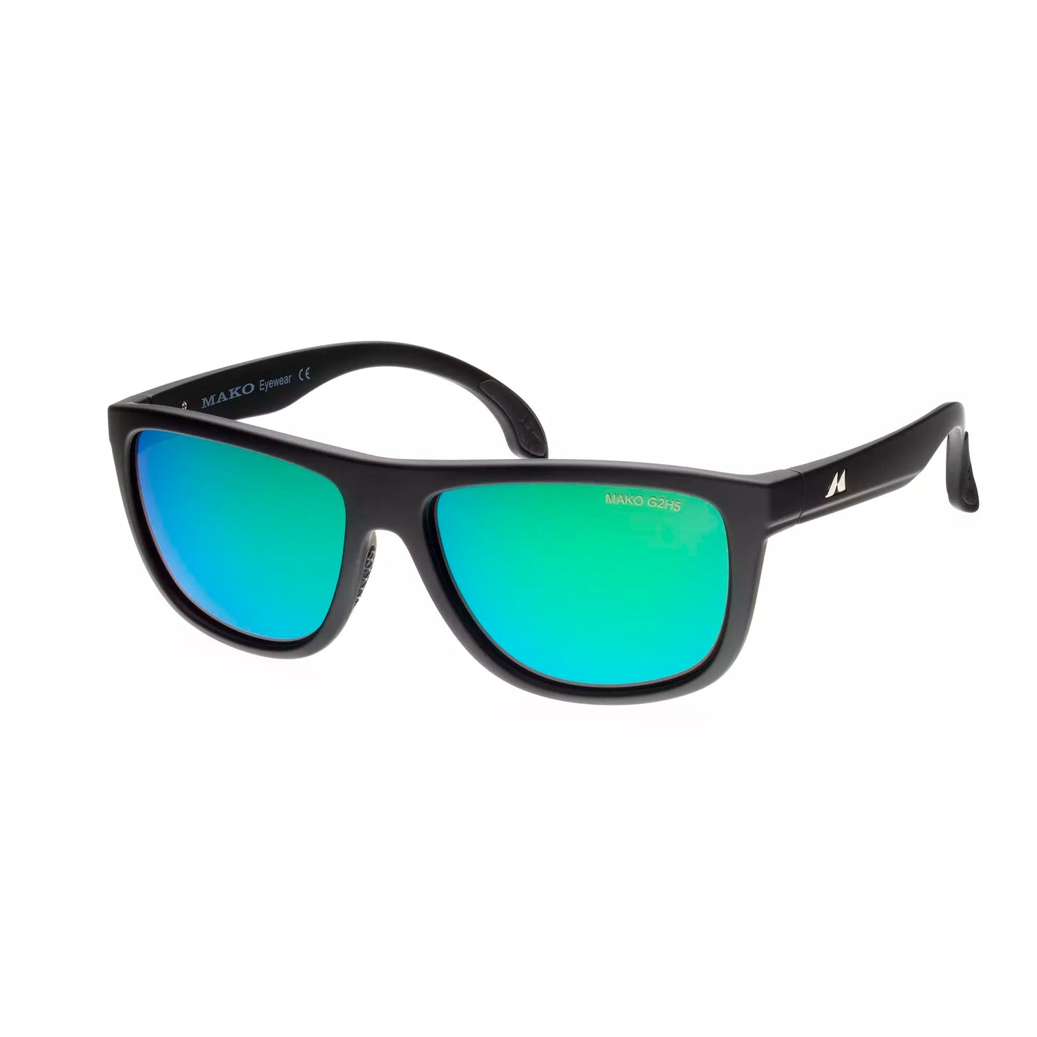 Mako Polarised Sunglasses - Tidal-Sunglasses-Mako-Mt Blk Glass Rose Grn Mirror (9607 M01G2H5)-Fishing Station