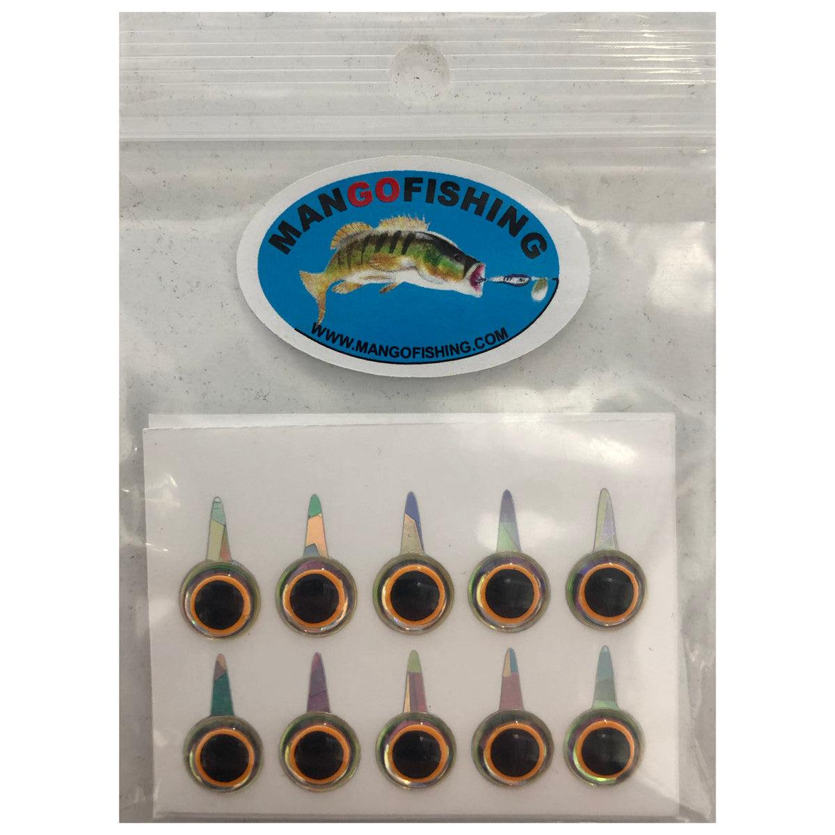 Mango Tie Down Eyes-Fly Fishing - Fly Components-Mango-Mirage Orange Black-8mm-Fishing Station