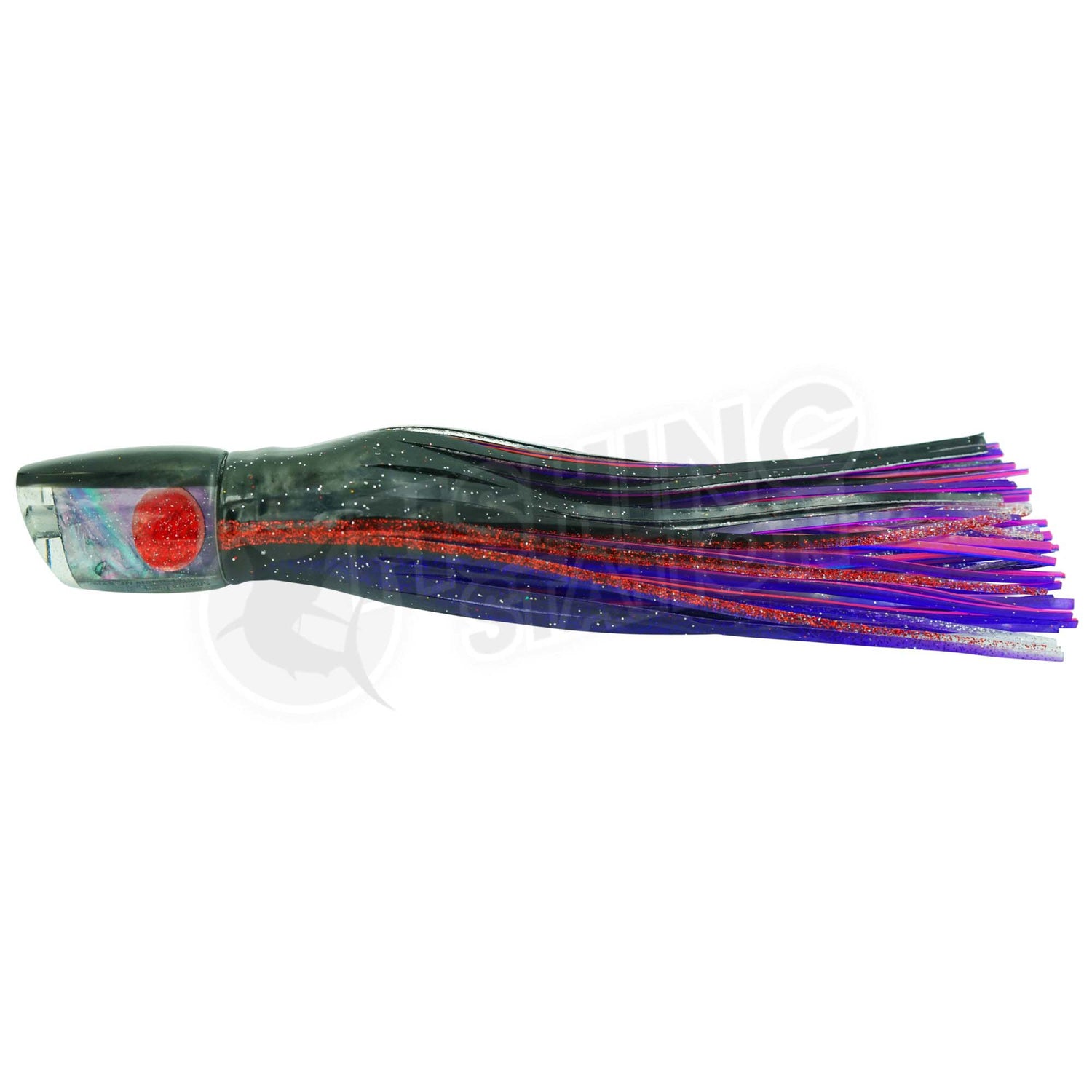 Marlin Magic Baby Ruckus-Lure - Skirted Trolling-Marlin Magic-Black Red Eye-Fishing Station