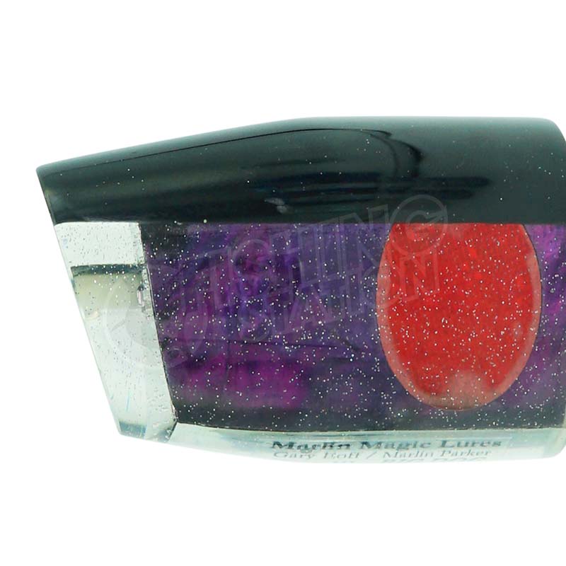 Marlin Magic Big Dog-Lure - Skirted Trolling-Marlin Magic-Black/Purple Red Eye-Fishing Station