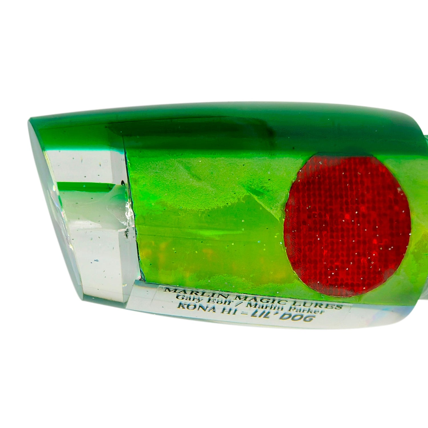 Marlin Magic Lil' Dog-Lure - Skirted Trolling-Marlin Magic-Green Red Eye-Fishing Station