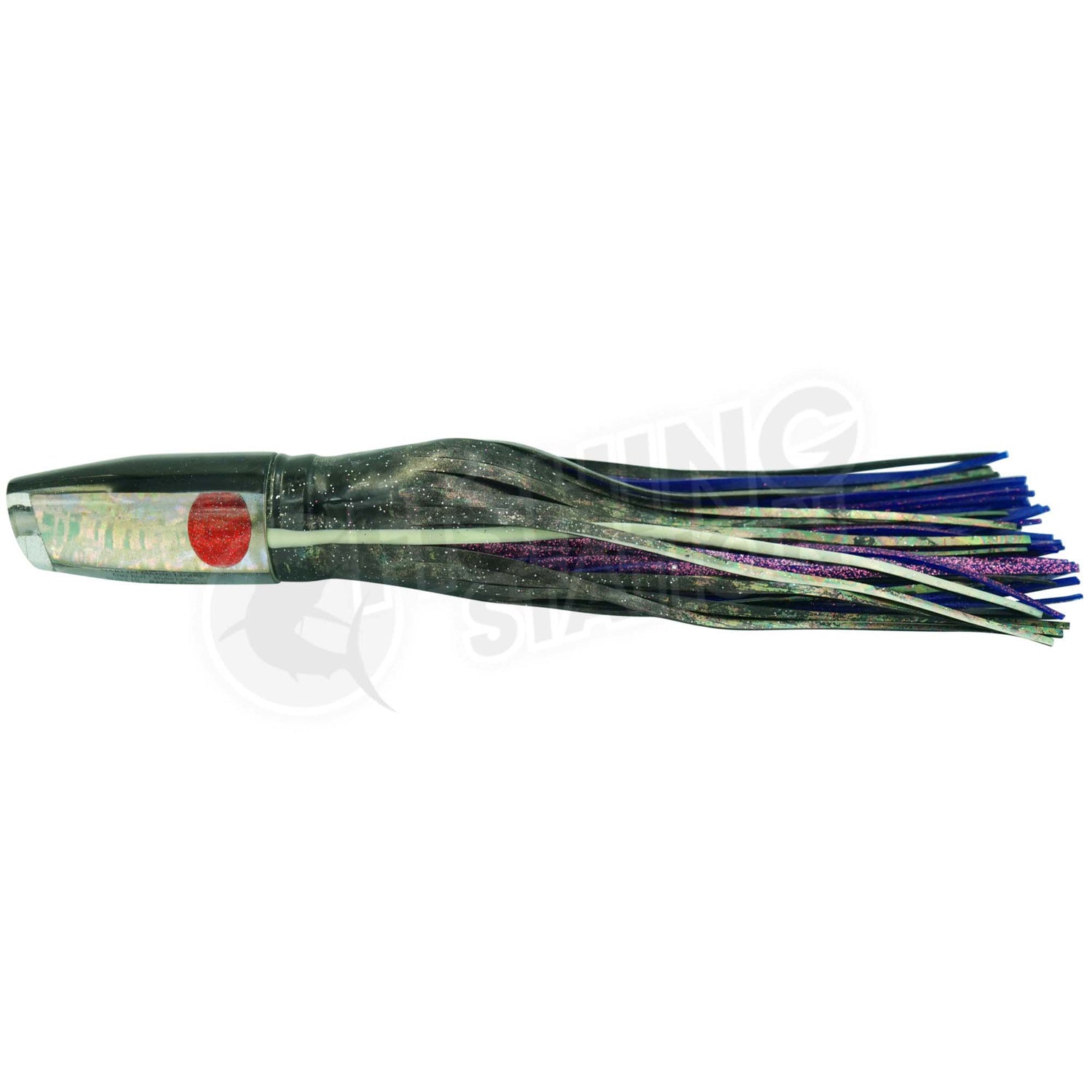 Marlin Magic Medium Plunger-Lure - Skirted Trolling-Marlin Magic-Black Red Eye-Fishing Station