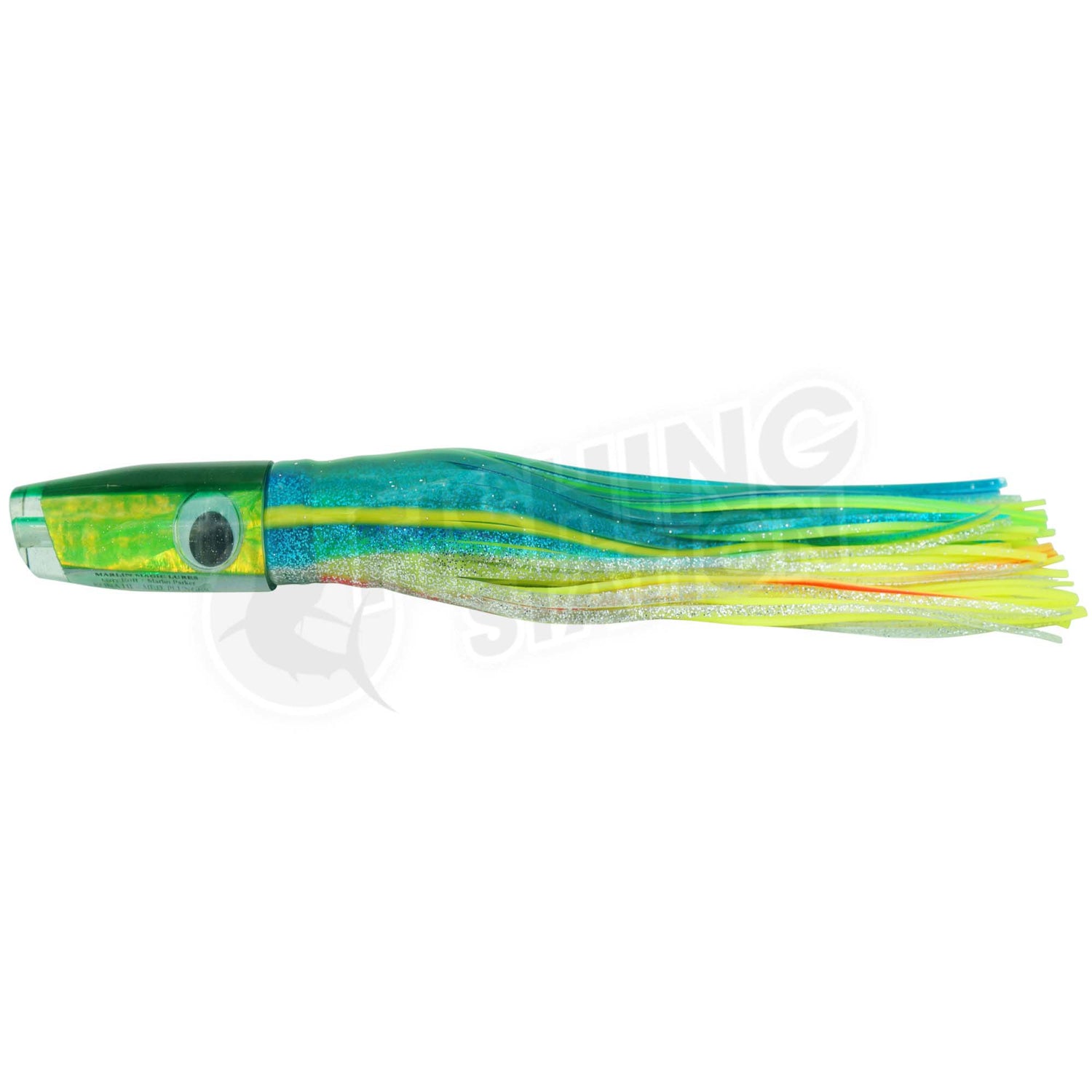 Marlin Magic Medium Plunger-Lure - Skirted Trolling-Marlin Magic-Green/Yellow-Fishing Station