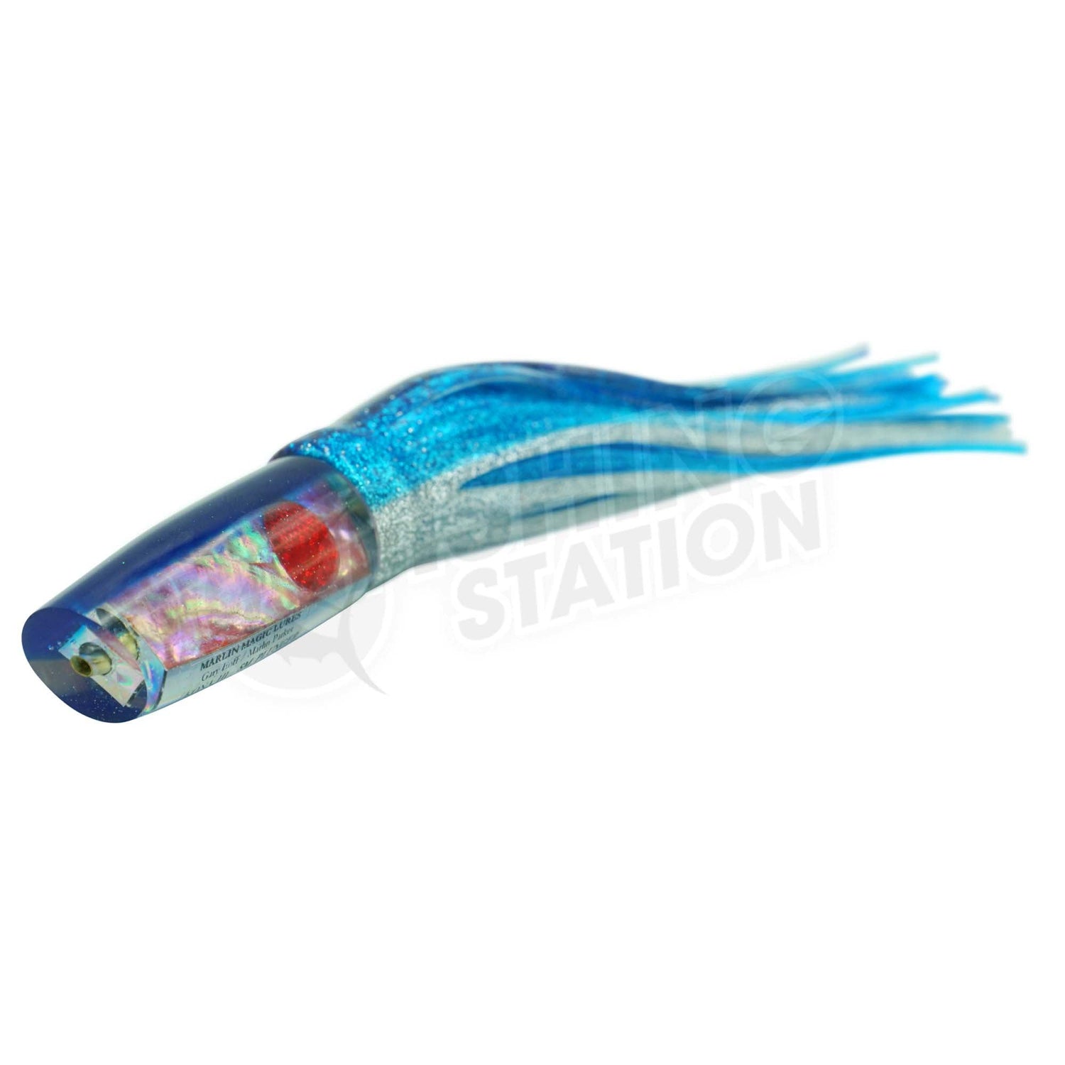 Marlin Magic Small Plunger-Lure - Skirted Trolling-Marlin Magic-Black Red Eye-Fishing Station