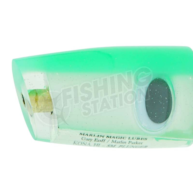 Marlin Magic Small Plunger-Lure - Skirted Trolling-Marlin Magic-Green Lumo-Fishing Station