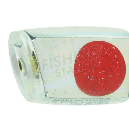 Marlin Magic Tiny Ruckus-Lure - Skirted Trolling-Marlin Magic-Clear Red Eye-Fishing Station