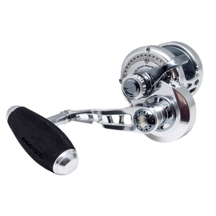 Maxel Transformer High Speed Jigging Overhead Reel-Reels - Overhead-Maxel-F30-Silver/Gunsmoke-Fishing Station