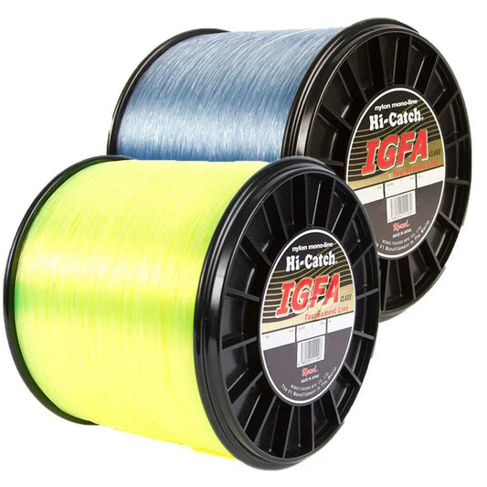 Momoi Hi-Catch Nylon Monofilament Line 12 Pounds 1450 Yards - Smoke Blue