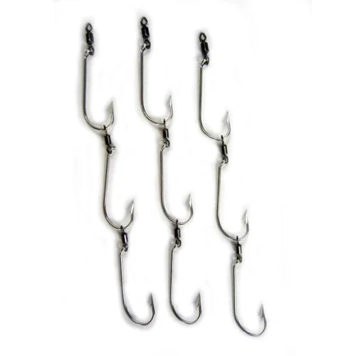 Mustad Ganged Hook Deluxe - 3 Sets-Hooks - Gang-Mustad-Size 3/0-Fishing Station