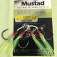 Mustad J-ASSIST4 Green Flash Jigging Assist Hooks-Hooks - Assist-Mustad-Size 1-Fishing Station