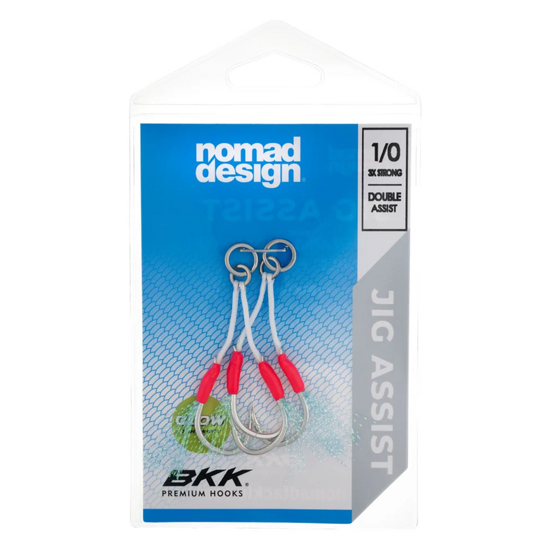 Load image into Gallery viewer, Nomad Design Jig Assist Hooks - Double 3X Strong Pink
