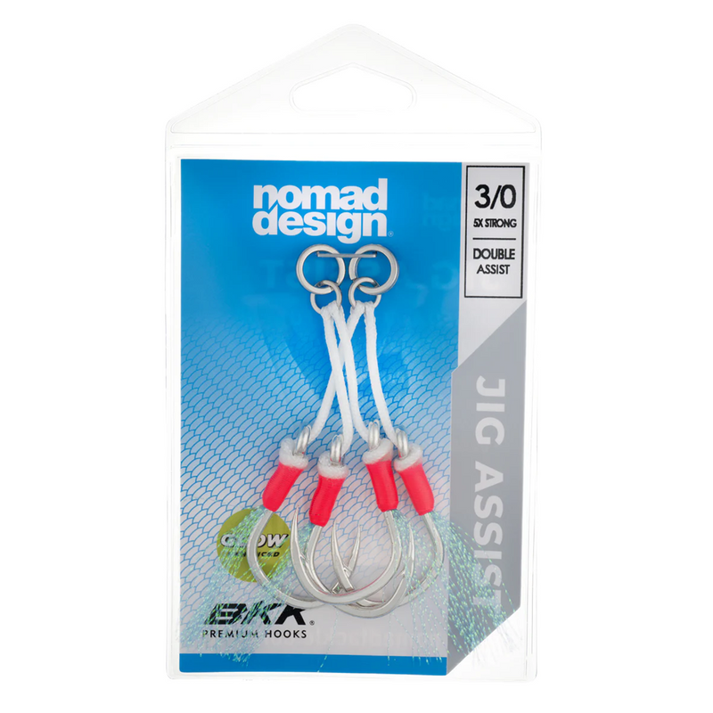 Load image into Gallery viewer, Nomad Design Jig Assist Hooks - Double 5X Strong Pink
