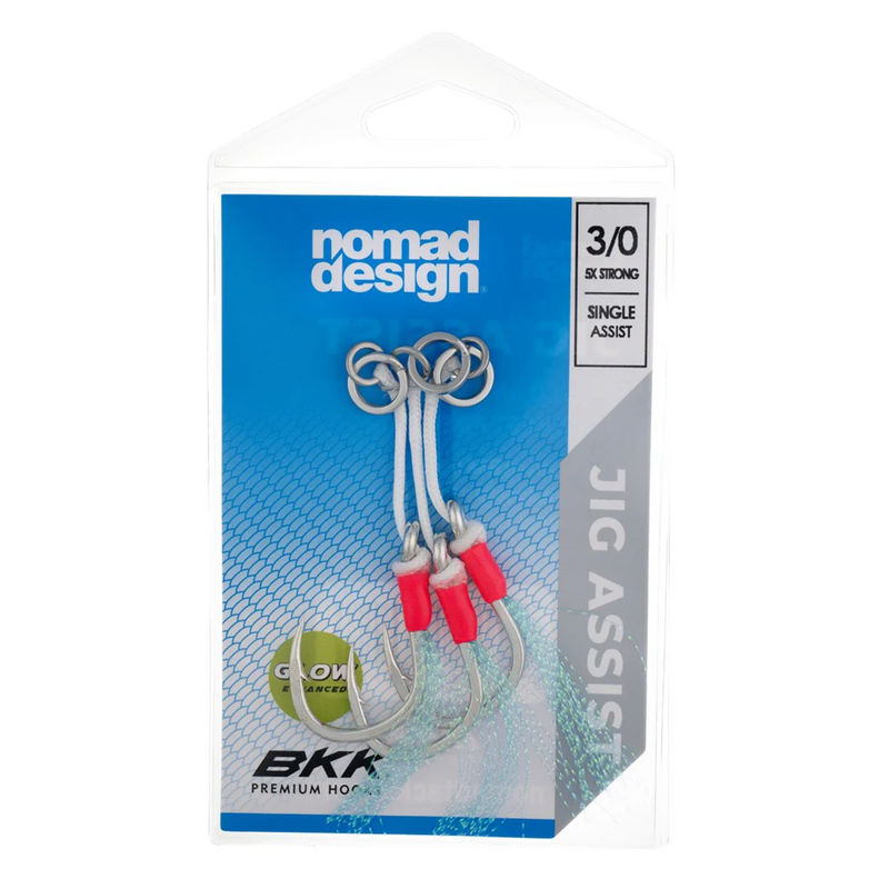 Load image into Gallery viewer, Nomad Design Jig Assist Hooks - Single 5X Strong Pink
