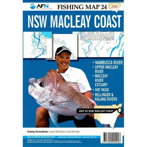 NSW Macleay Coast Fishing Map-Books, Maps & Reference-AFN-Fishing Station
