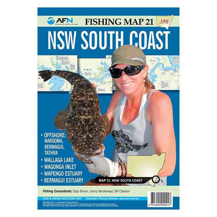 NSW South Coast - Offshore Fishing Map-Books, Maps & Reference-AFN-Fishing Station