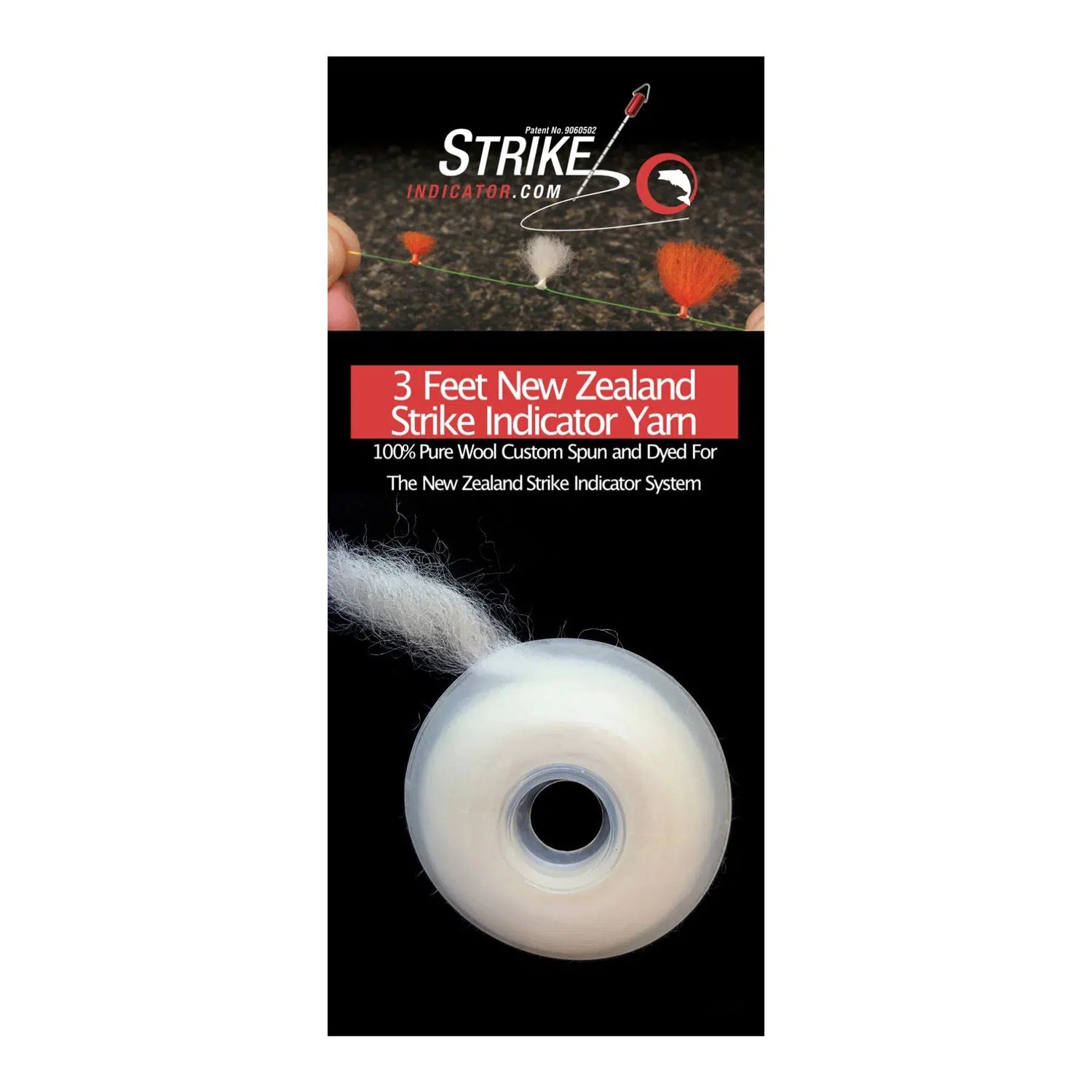 New Zealand Strike Indicator Wool Yarn Spool-Fly Fishing - Fly Tying Material-Strike Indicator-Pearly White-Fishing Station