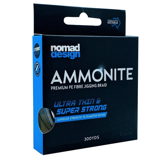 Nomad Ammonite Multicolour Jigging Braid 300yd-Line - Braid-Nomad-PE2-Fishing Station