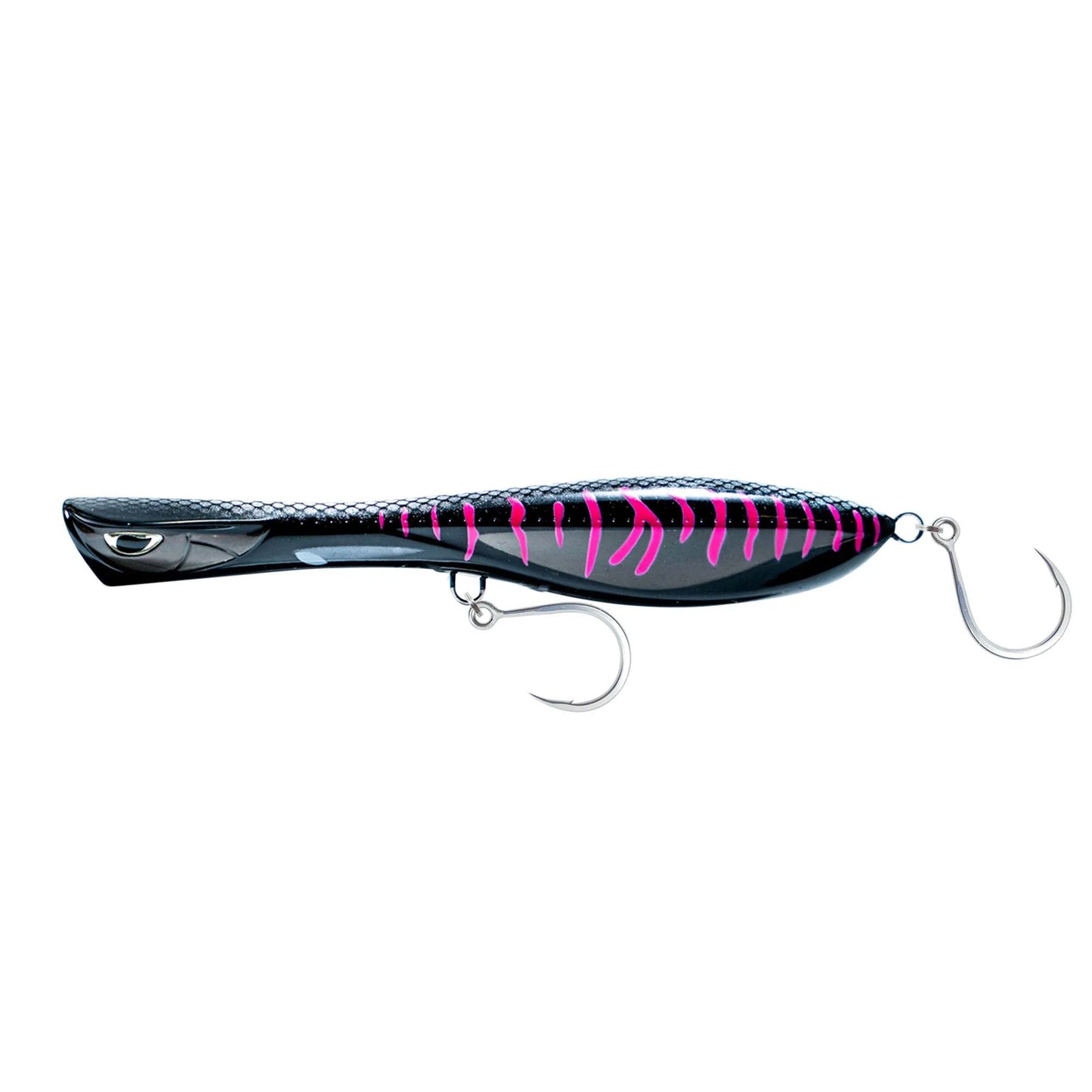 Nomad Dartwing Popper 165mm-Lure - Poppers, Stickbaits & Pencils-Nomad-Black Pink Mackerel-Fishing Station