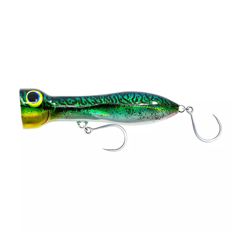 Load image into Gallery viewer, Nomad Design Chug Norris Popper-Lure - Poppers, Stickbaits &amp; Pencils-Nomad-180mm-Silver Green Mackerel-Fishing Station
