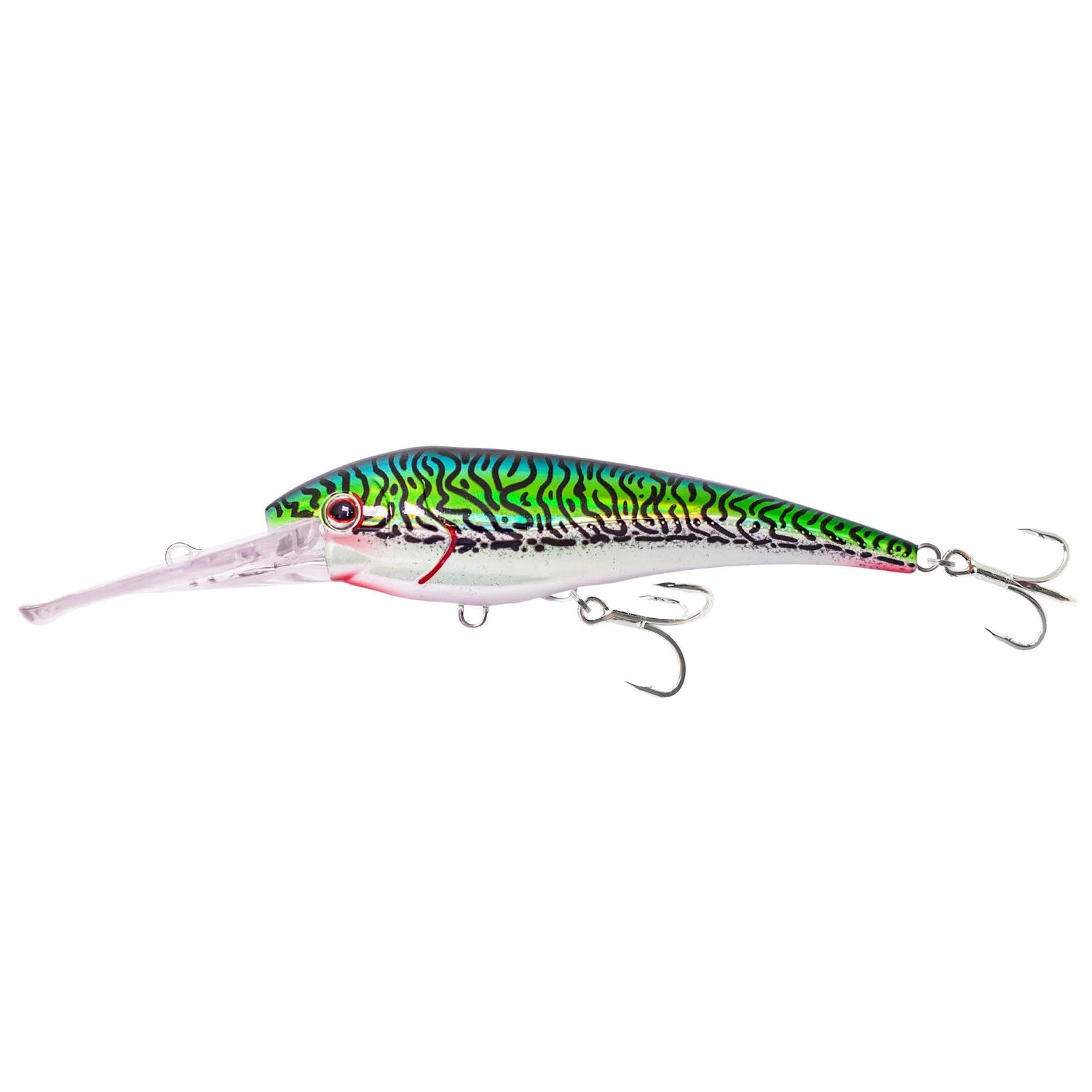 Nomad Design DTX Minnow Floating-Lure - Hardbody-Nomad-100mm-Silver Green Mackerel-Fishing Station