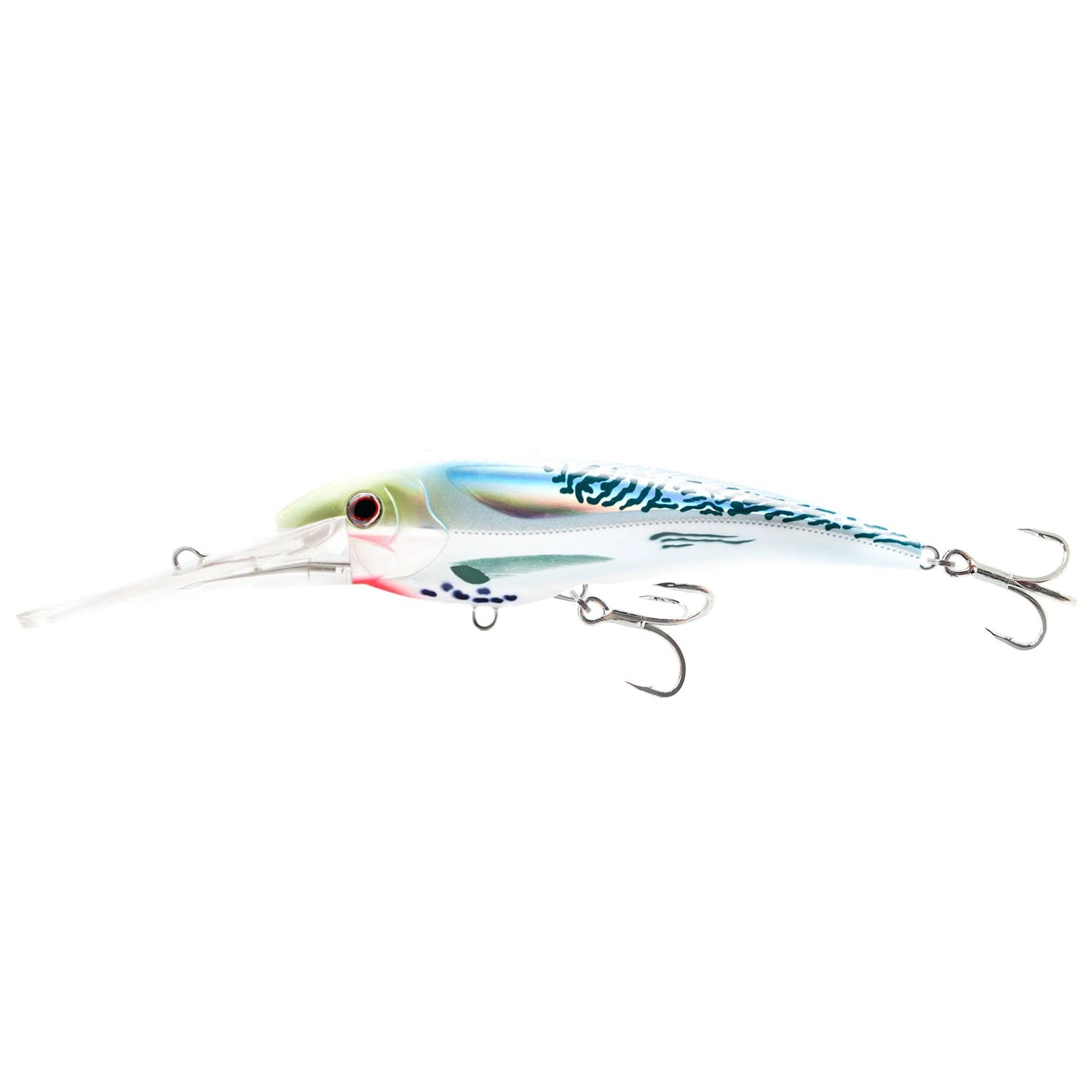 Nomad Design DTX Minnow Floating-Lure - Hardbody-Nomad-100mm-Silver Green Mackerel-Fishing Station