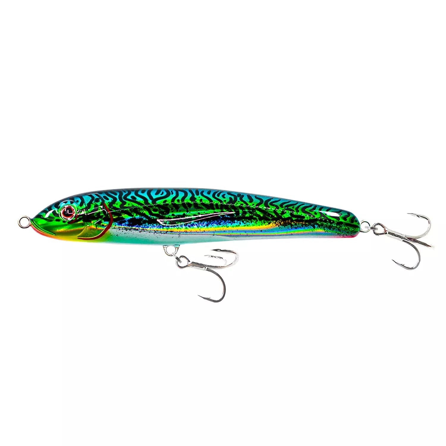 Nomad Design Riptide Floating Stickbait Lure-Lure - Poppers, Stickbaits & Pencils-Nomad-Silver Green Mackerel-125mm-Fishing Station